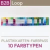 Farbpässe für das 10-Farbtypen-System - stabile Farbkarten der Serie Loop mit 44 Farbfeldern. Produkt aus dem komood.shop