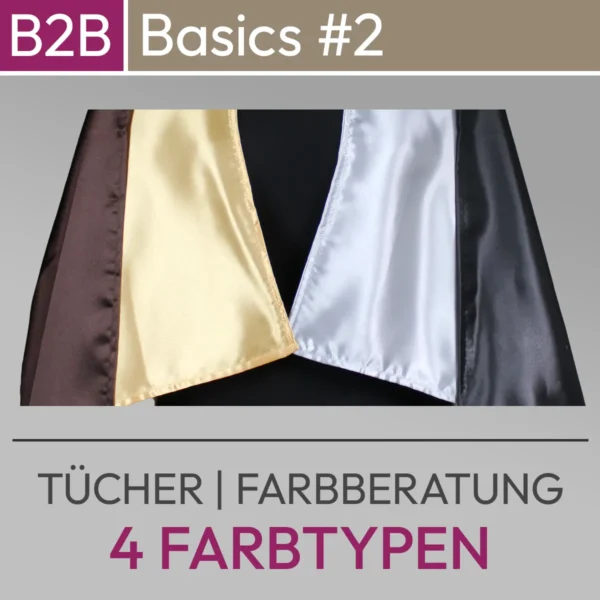 Produktbild für eines der Basic 4-Farbtypen-Tücherset. Produkt aus dem komood.shop.
